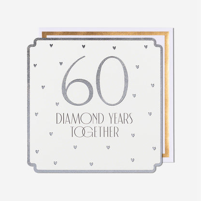 60 Diamond Years Together Anniversary Card