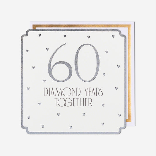 60 Diamond Years Together Anniversary Card