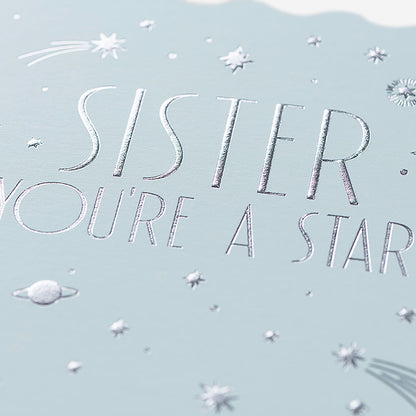 You're A Star Sister Birthday Card
