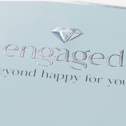 Diamond So Happy For You Engagement Card
