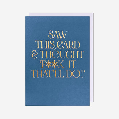 Saw this card