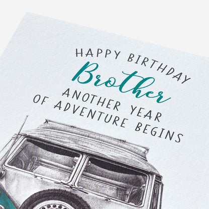 Camper Van Adventure Brother Birthday Card