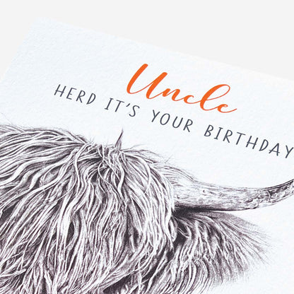 Herd Its Your Birthday Coo Uncle Birthday Card