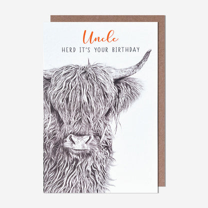 Herd Its Your Birthday Coo Uncle Birthday Card