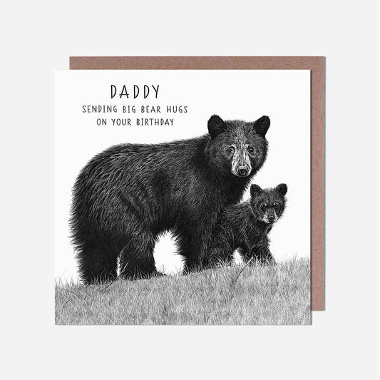 Big Bear Hugs Daddy Birthday Card
