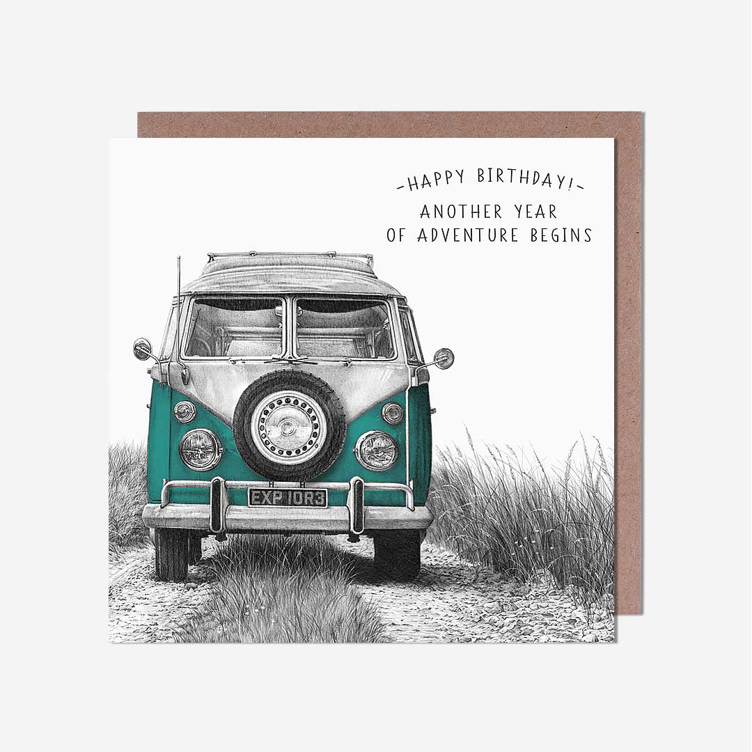 Camper Van Birthday Card