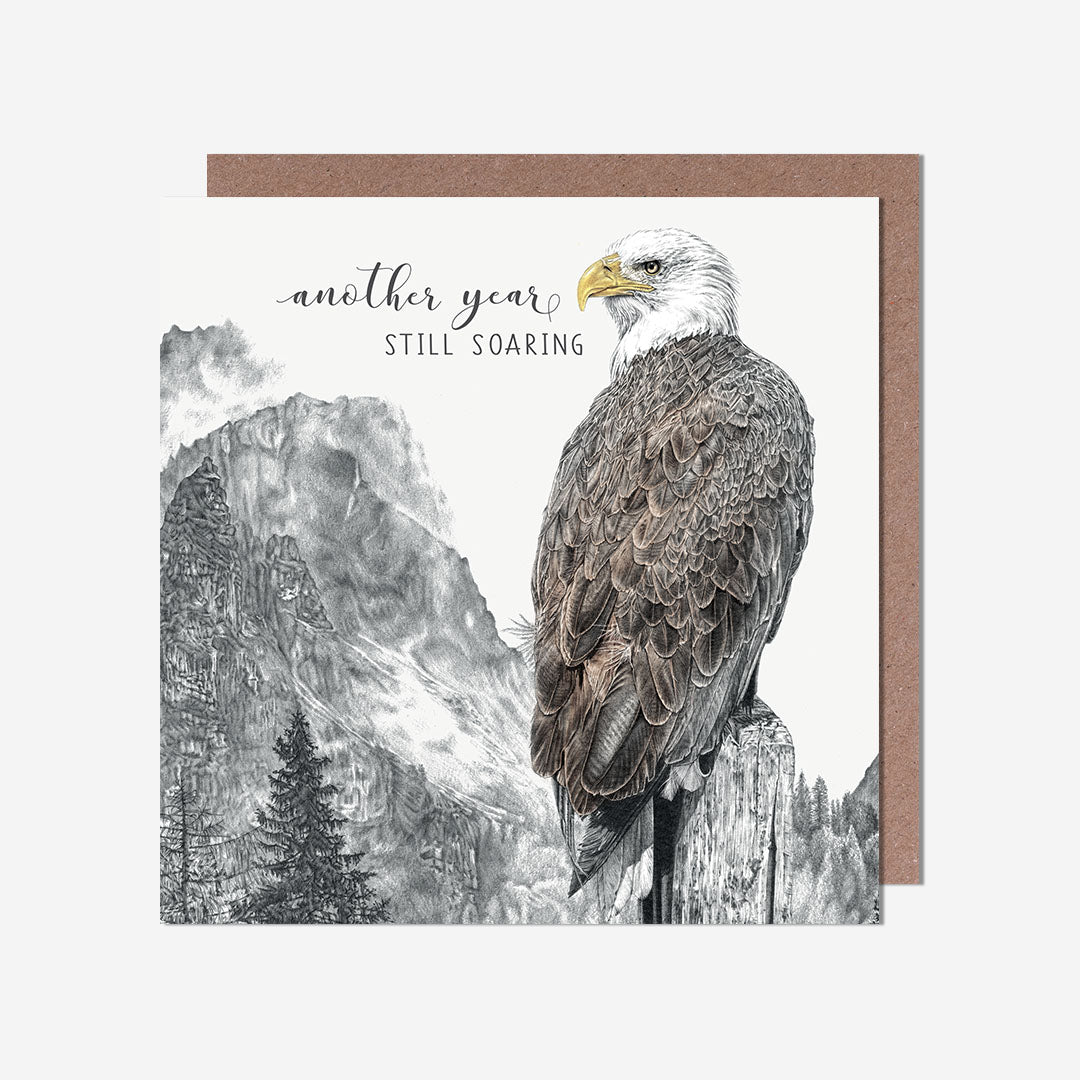 Eagle Soaring Birthday Card