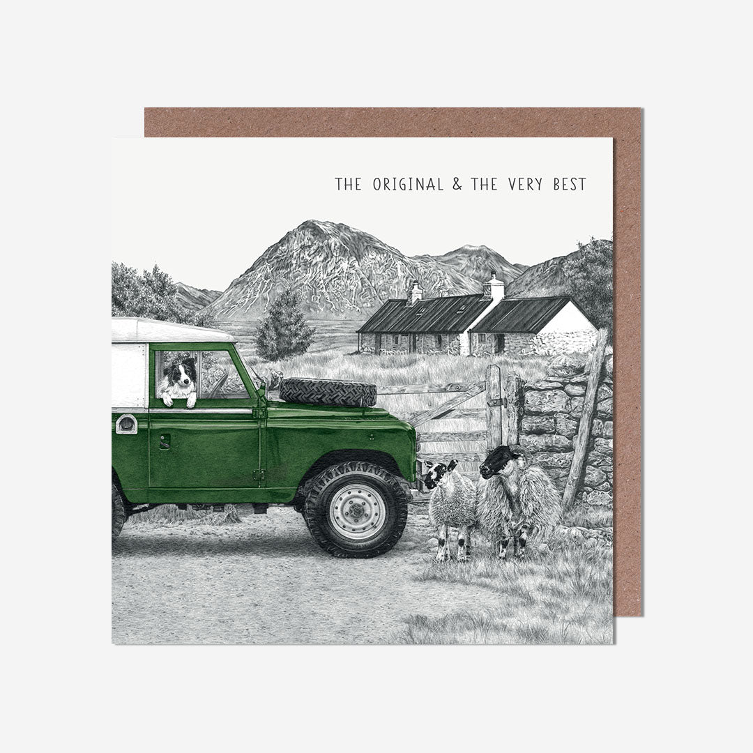 Landrover The Very Best Birthday Card
