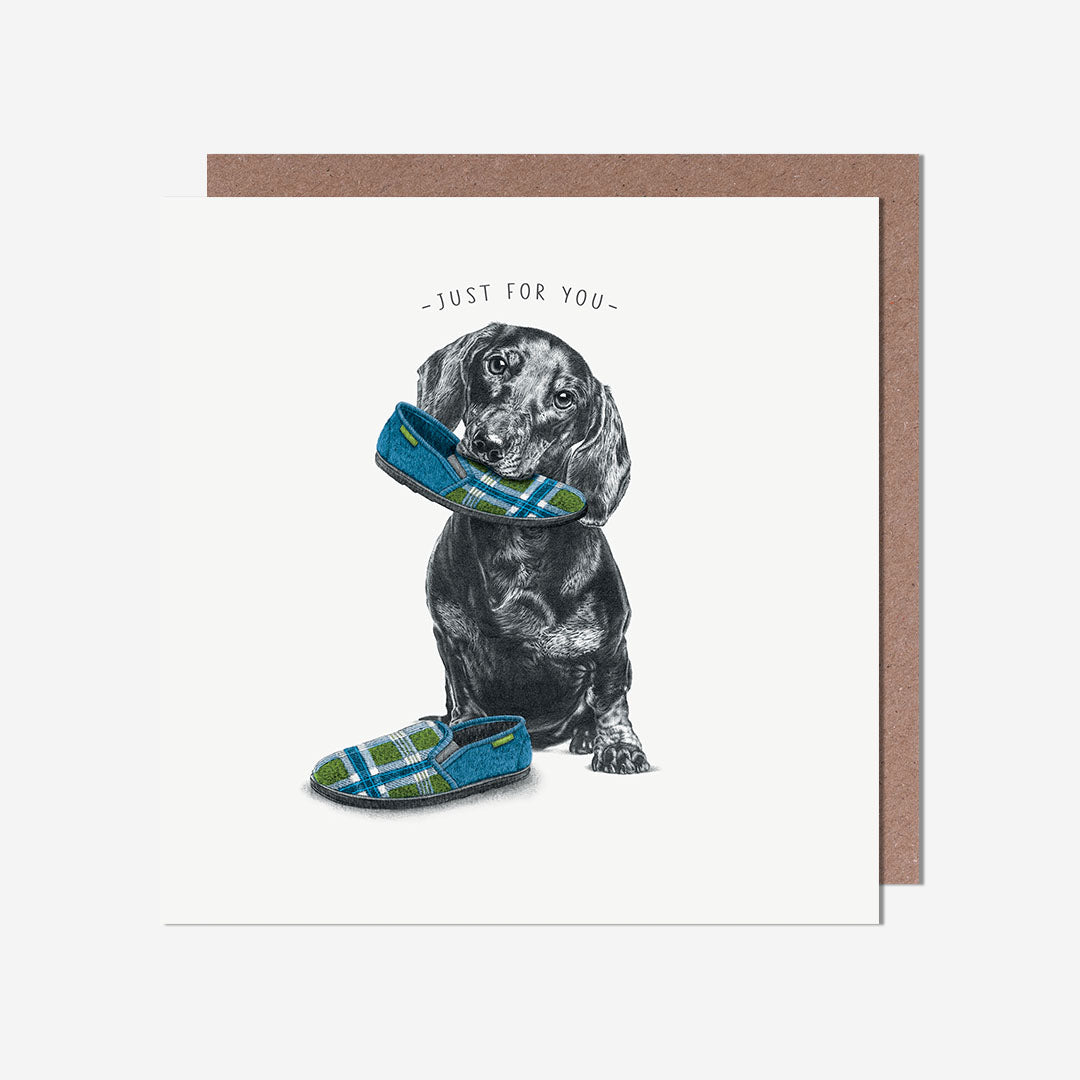 Just For You Slippers General Card