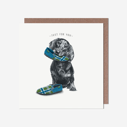 Just For You Slippers General Card