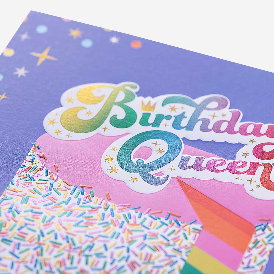 Cake Birthday Queen Birthday Card