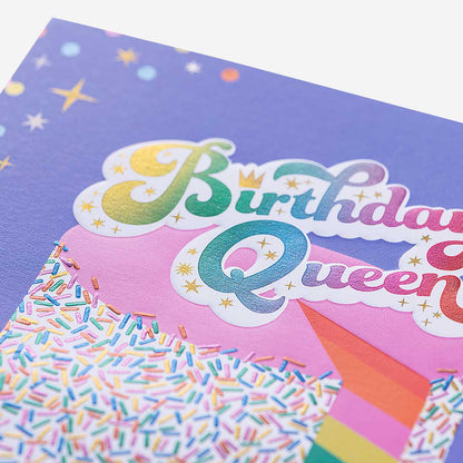 Cake Birthday Queen Birthday Card