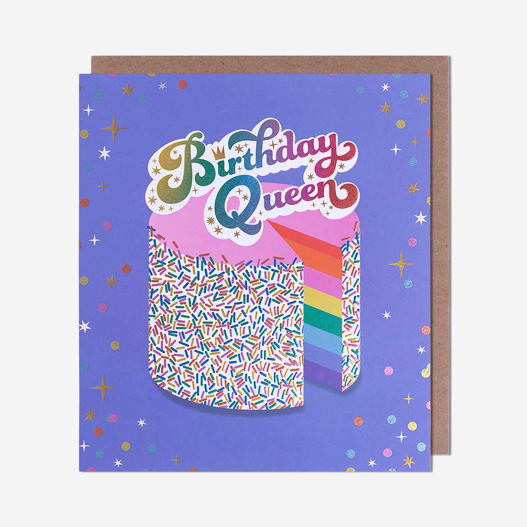 Cake Birthday Queen Birthday Card