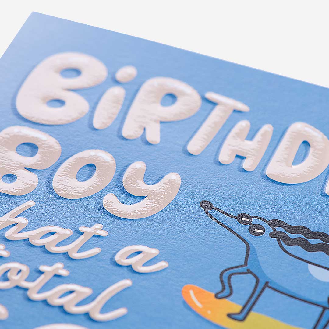 Birthday Boy Dog On Skateboard Card