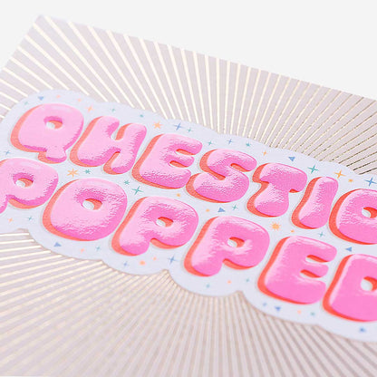 Question Popped Engagement Card