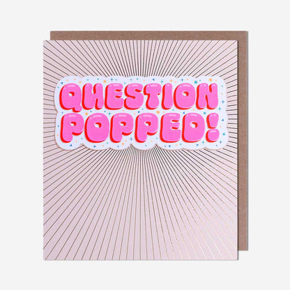 Question Popped Engagement Card