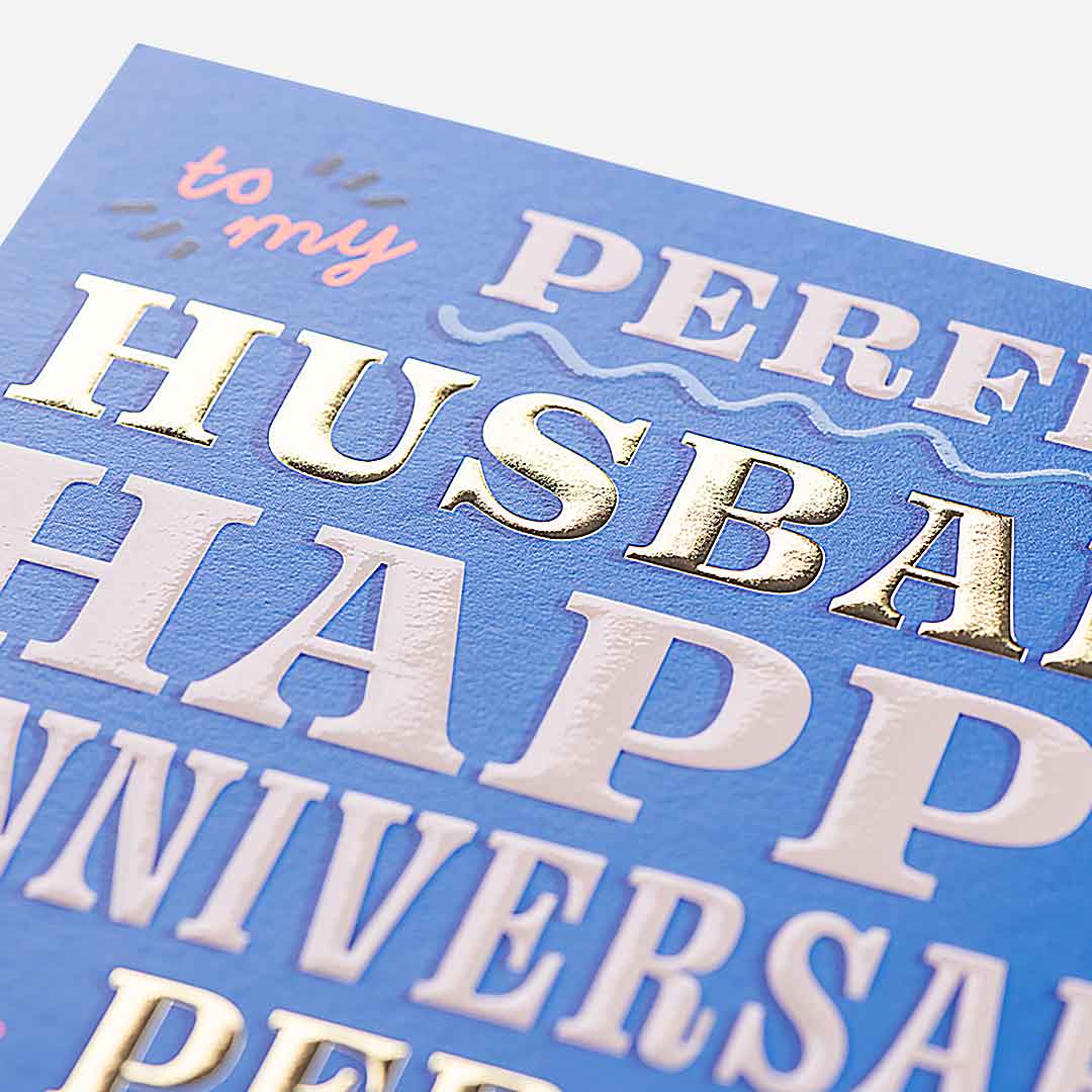 Perfect Husband Anniversary Card