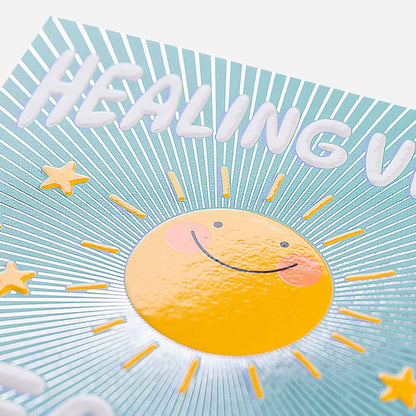 Healing Vibes Sunshine Get Well Soon Card