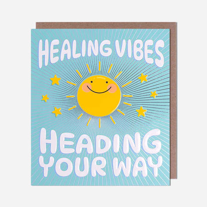 Healing Vibes Sunshine Get Well Soon Card