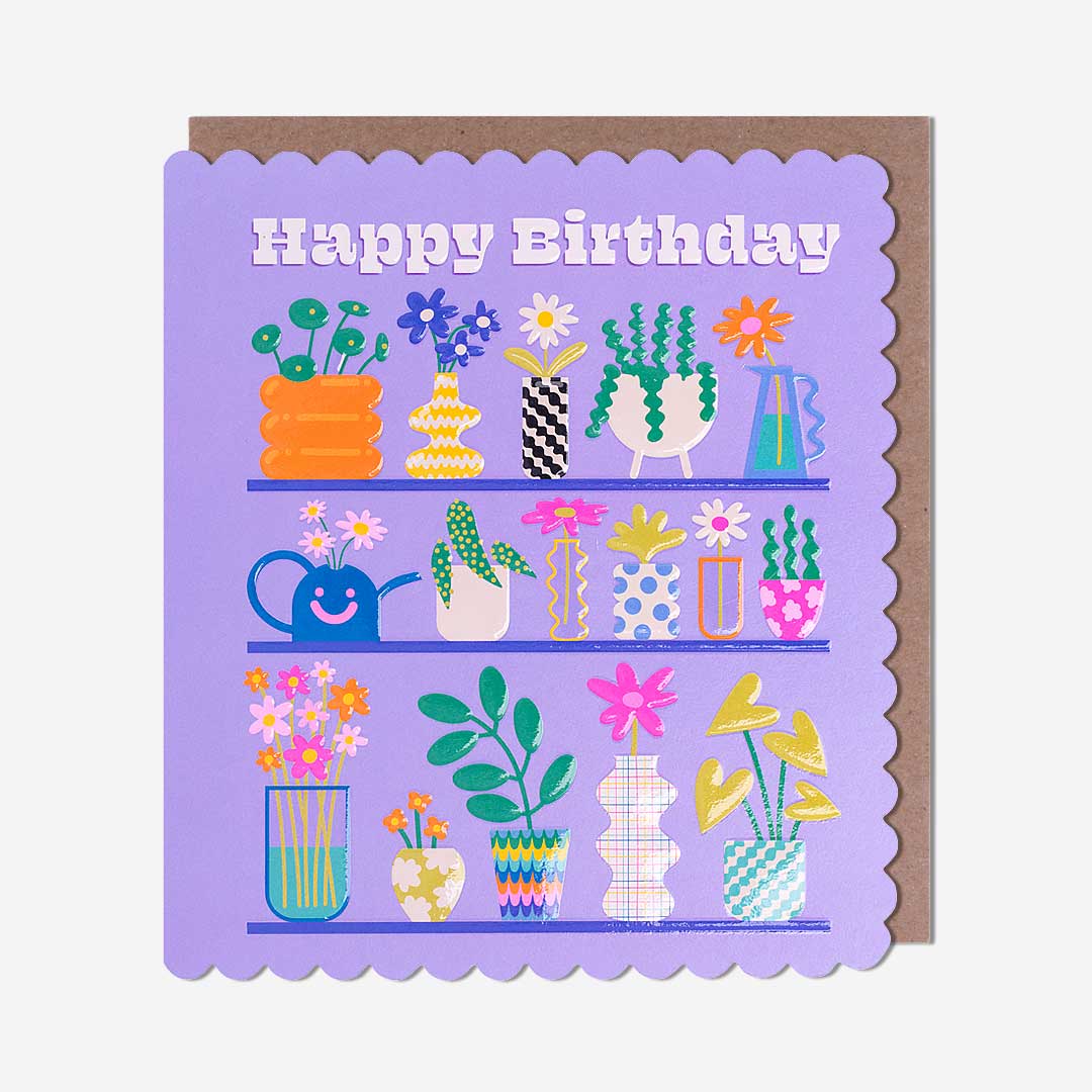 Happy Birthday Flowers Card