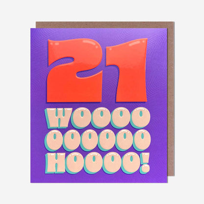 21 Woohoo! 21st Birthday Card