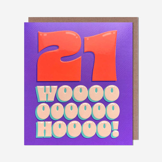 21 Woohoo! 21st Birthday Card
