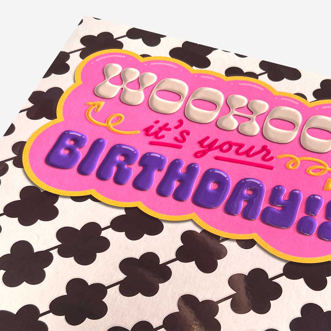Woohoo birthday daisy chain Birthday Card