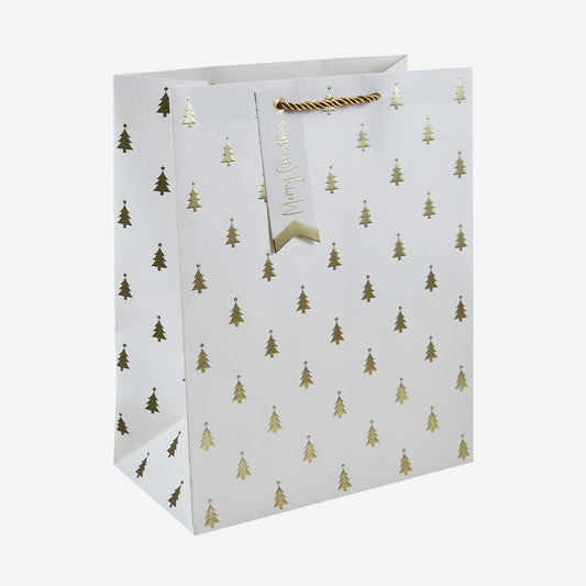 Embossed Gold Tree Large Gift Bag