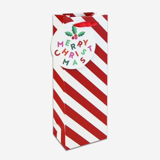 Candy Cane Bottle Bag