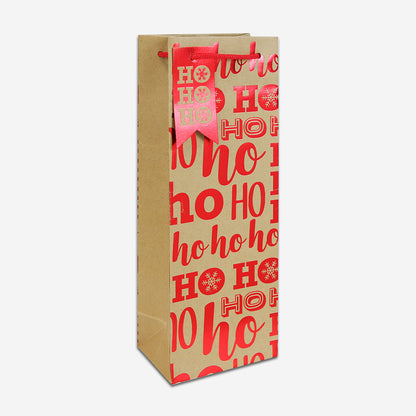 Festive 3 pack Christmas Bottle bags