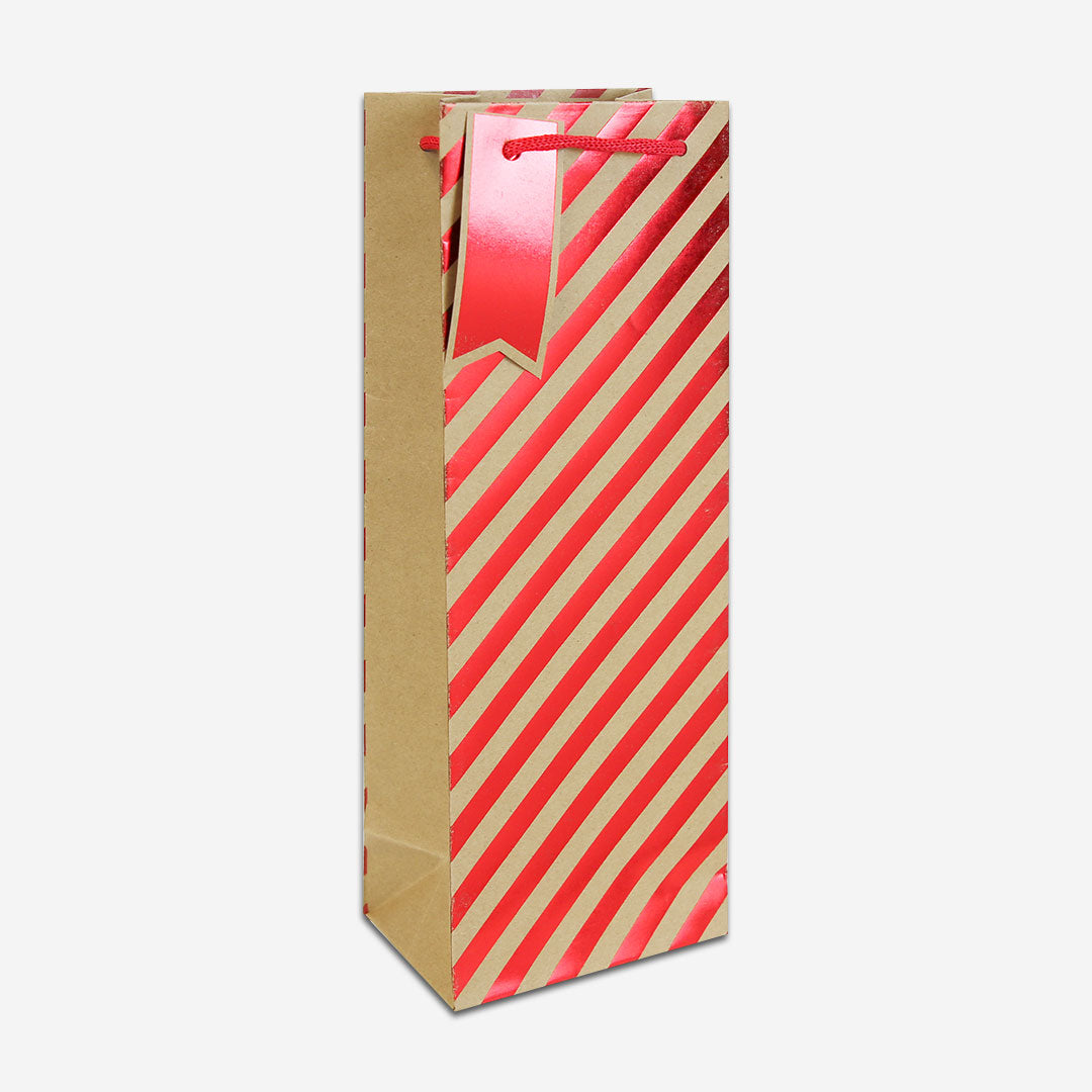 Festive 3 pack Christmas Bottle bags