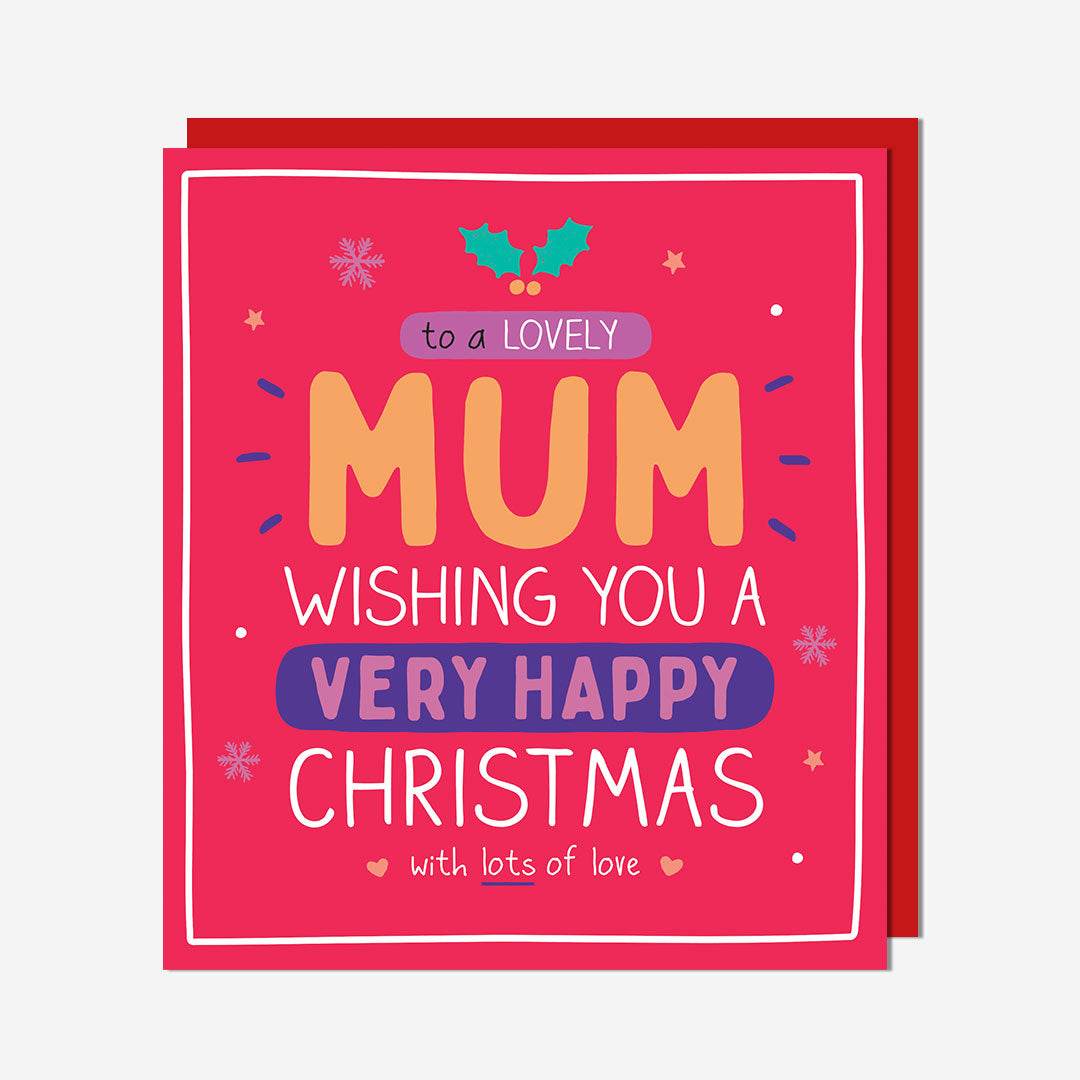 Mum very happy Christmas  Card