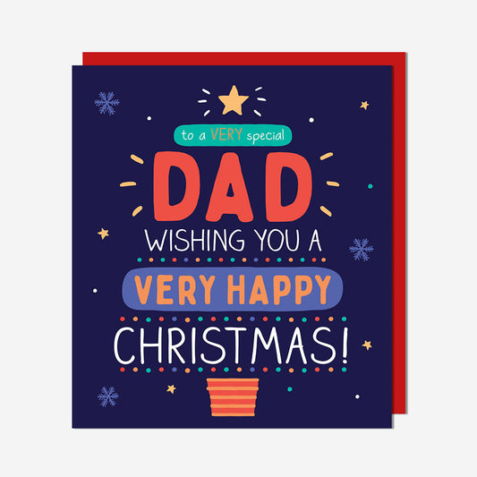 Dad a very happy christmas Dad Card
