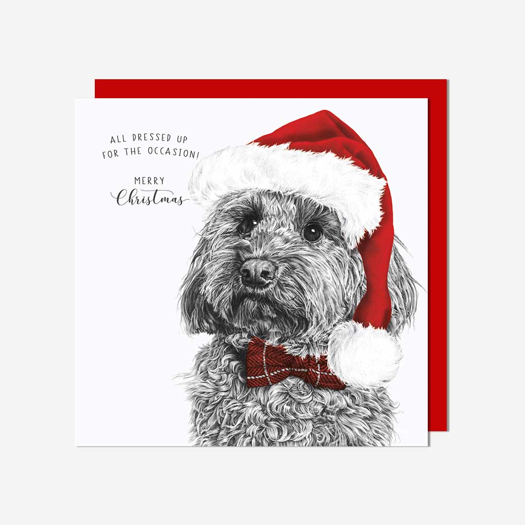 Dog with Santa hat General Card