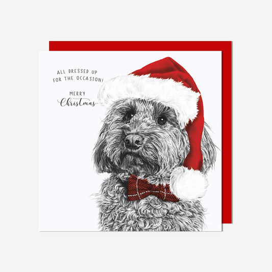 Dog with Santa hat General Card