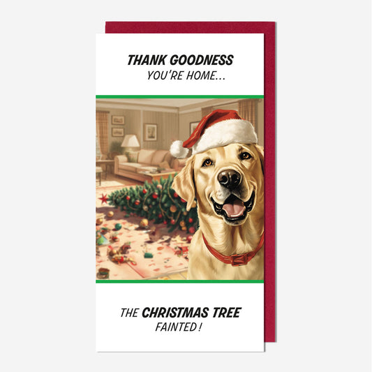 Christmas Tree Fainted Card