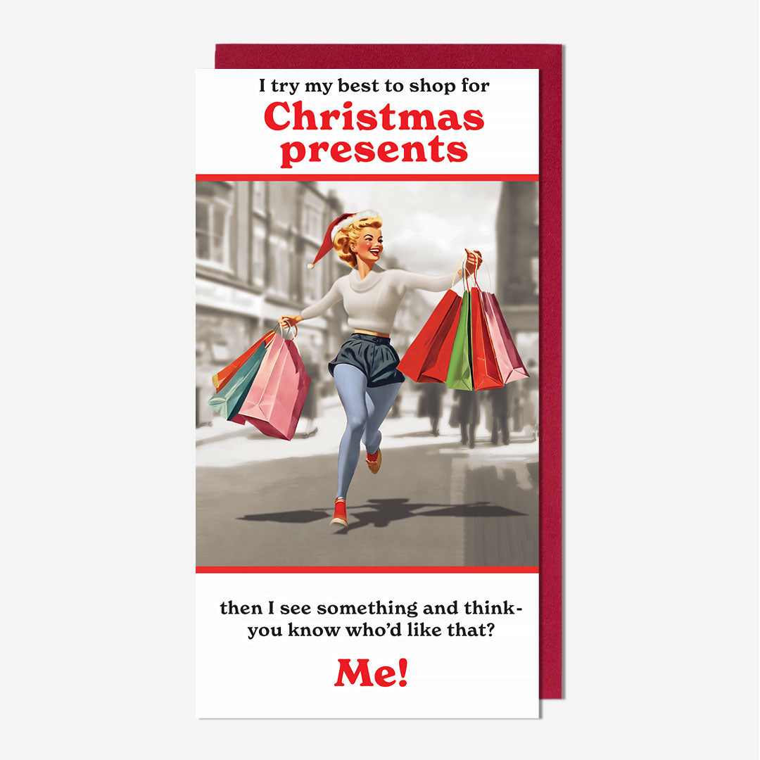 Christmas Presents For Me Card
