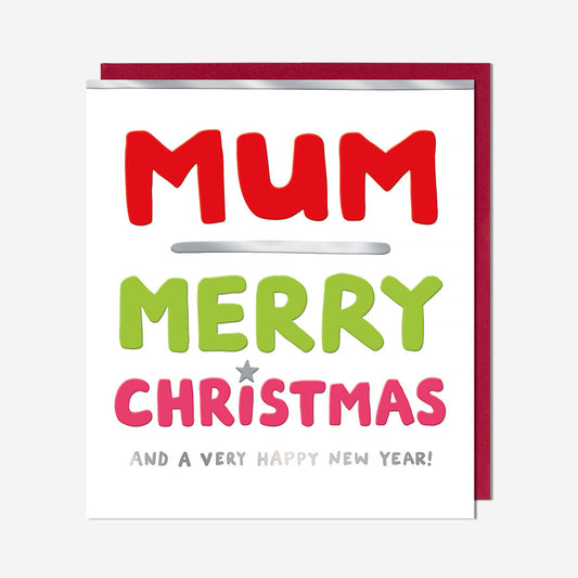 Mum Merry Christmas Card