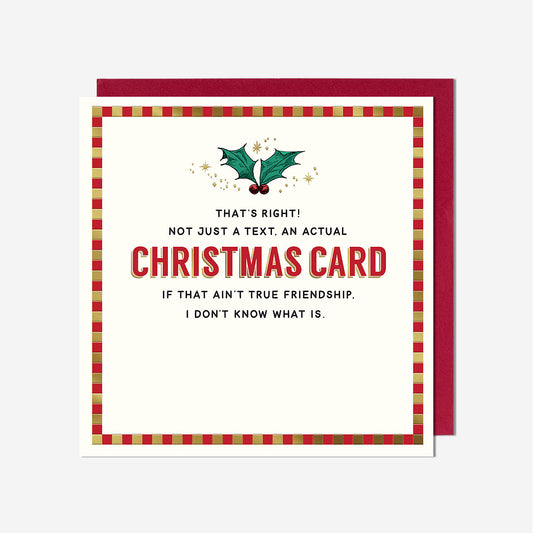 An Actual Christmas Card