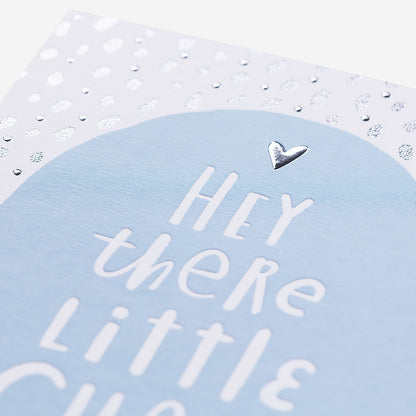Hey There Little Chap New Baby Boy Card