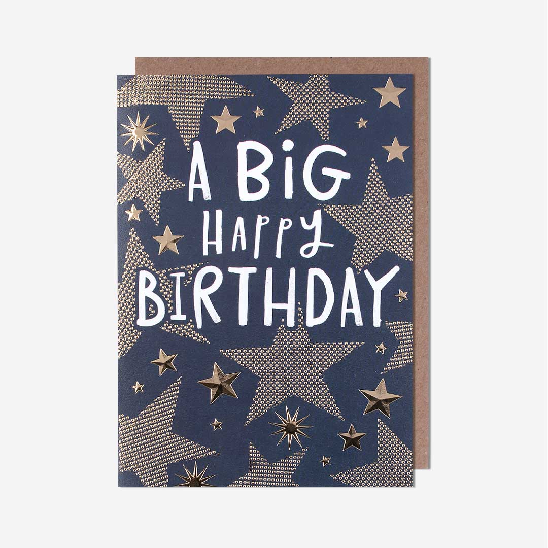 A Big Happy Birthday Stars Card