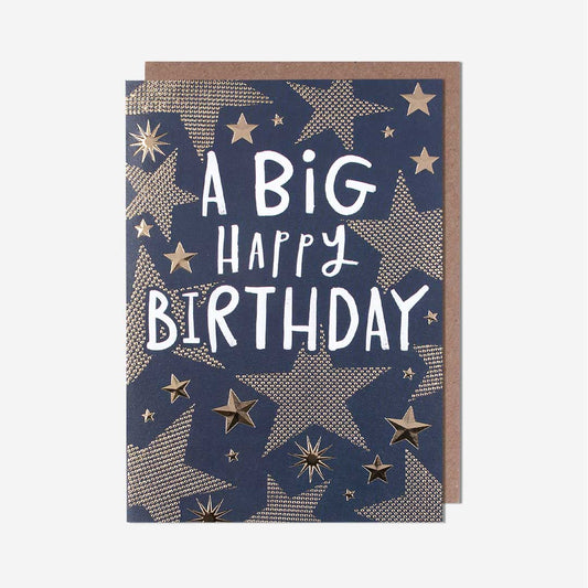 A Big Happy Birthday Stars Card
