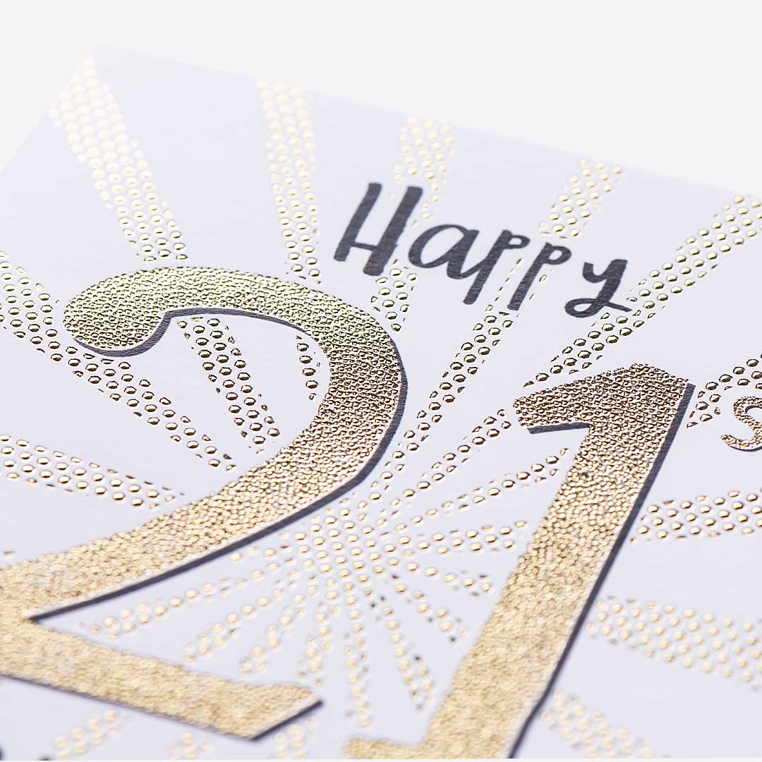 Happy 21st Birthday Card