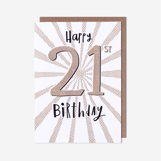 Happy 21st Birthday Card