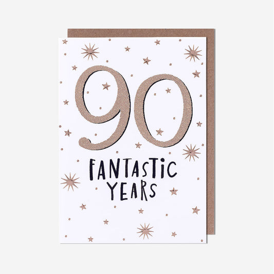90 Fantastic Years 90th Birthday Card