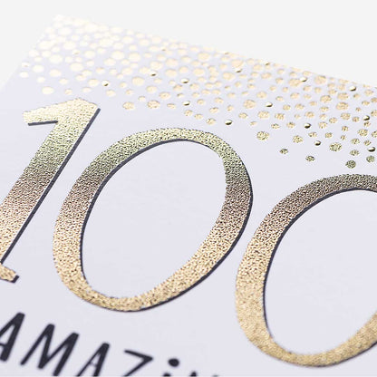 100 Amazing Years 100th Birthday Card