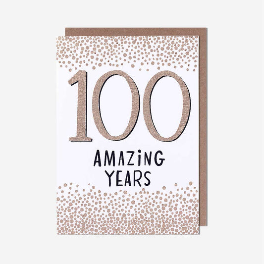 100 Amazing Years 100th Birthday Card
