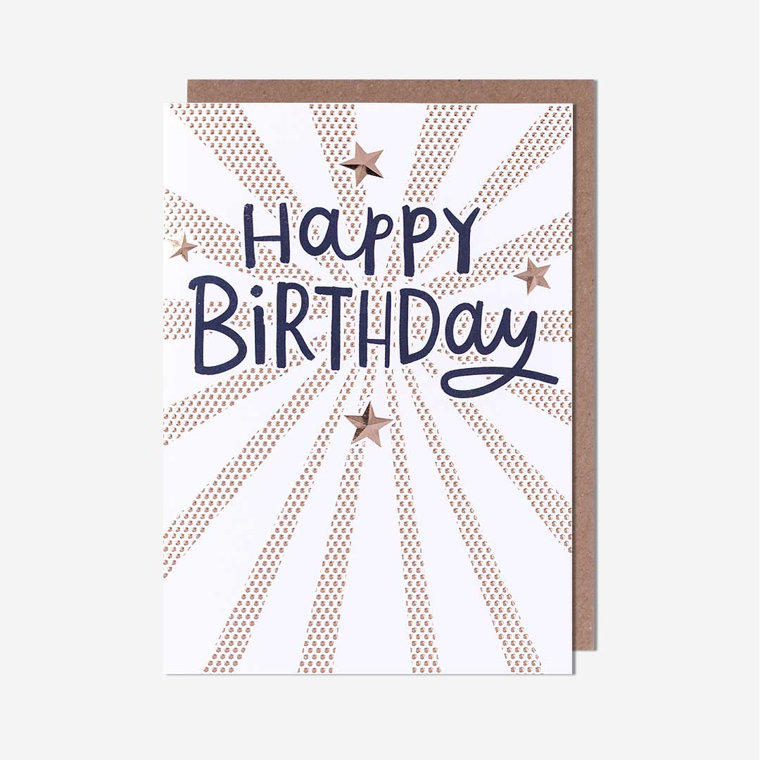 Happy Birthday Starburst Card