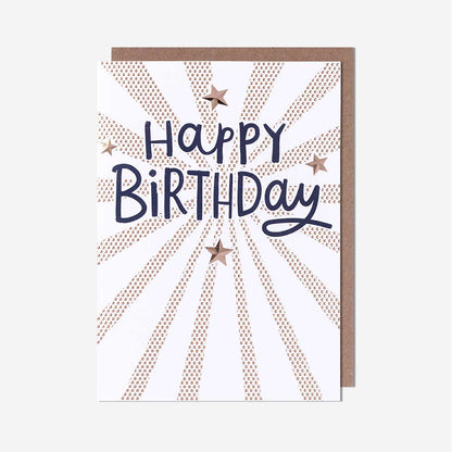 Happy Birthday Starburst Card