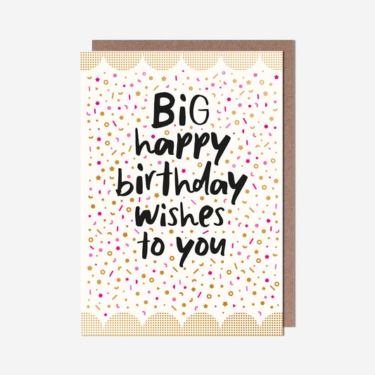 Birthday wishes confetti Birthday Card